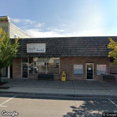 Thumbnail image of the front of a dentist office practice with the name Gentle Dental Care which is located in Gunnison, CO