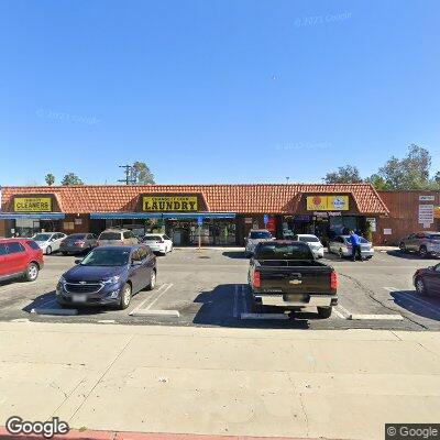 Thumbnail image of the front of a dentist office practice with the name Prestige Orthodontic Laboratory which is located in Valley Village, CA