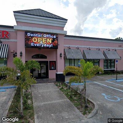 Thumbnail image of the front of a dentist office practice with the name VIP Dental Center which is located in Palm Harbor, FL