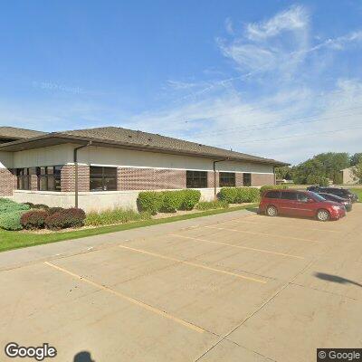 Thumbnail image of the front of a dentist office practice with the name Christensen & Freeseman Orthodontics which is located in Waterloo, IA