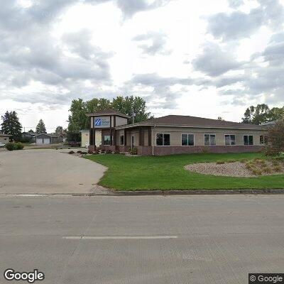 Thumbnail image of the front of a dentist office practice with the name Hull Dental Health which is located in Gregory, SD