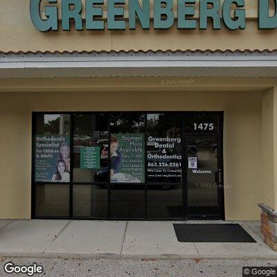 Thumbnail image of the front of a dentist office practice with the name Greenberg Dental & Orthodontic which is located in Winter Haven, FL