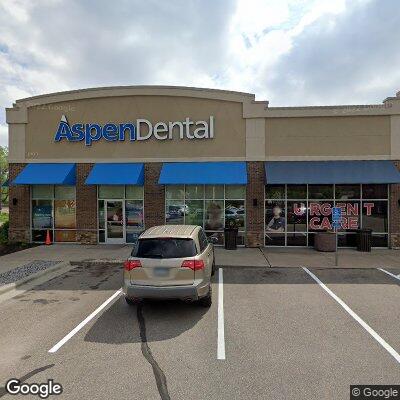 Thumbnail image of the front of a dentist office practice with the name Aspen Dental which is located in Saint Paul, MN