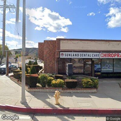 Thumbnail image of the front of a dentist office practice with the name Sunland Dental Care which is located in Sunland, CA