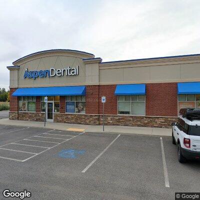 Thumbnail image of the front of a dentist office practice with the name Aspen Dental which is located in Spokane Valley, WA