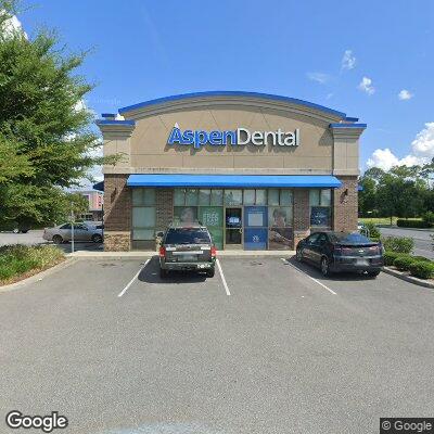 Thumbnail image of the front of a dentist office practice with the name Aspen Dental which is located in Ocala, FL