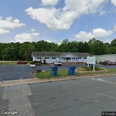 Thumbnail image of the front of a dentist office practice with the name Castor Dental Group which is located in Ramseur, NC