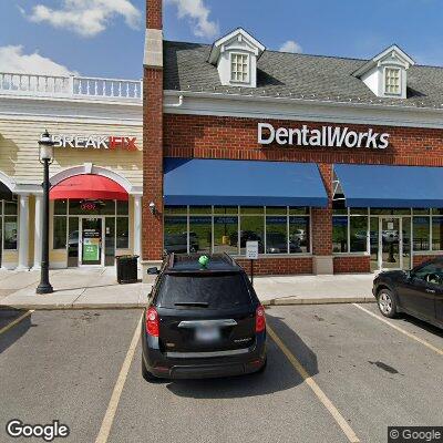 Thumbnail image of the front of a dentist office practice with the name Dental Works which is located in Avon, OH