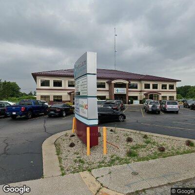 Thumbnail image of the front of a dentist office practice with the name NorthShore Health Centers which is located in Lake Station, IN