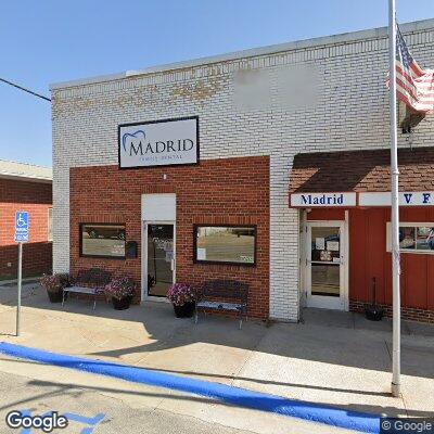 Thumbnail image of the front of a dentist office practice with the name Madrid Family Dental which is located in Madrid, IA