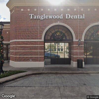 Thumbnail image of the front of a dentist office practice with the name Tanglewood Dental which is located in Houston, TX