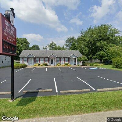 Thumbnail image of the front of a dentist office practice with the name Smith Family Dentistry which is located in Charlestown, IN