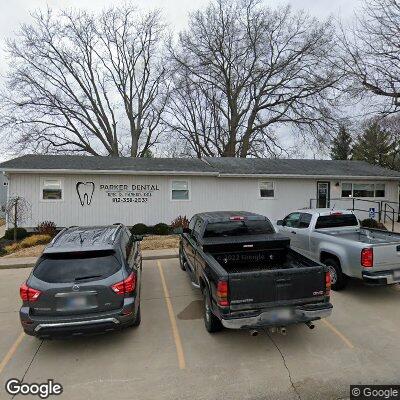 Thumbnail image of the front of a dentist office practice with the name Parker Dental which is located in Brownstown, IN