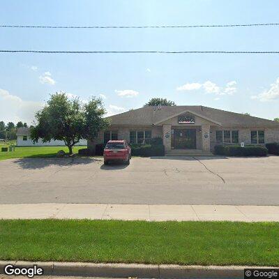 Thumbnail image of the front of a dentist office practice with the name Wilke Orthodontics which is located in Oconto Falls, WI