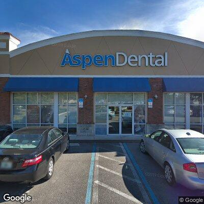 Thumbnail image of the front of a dentist office practice with the name Aspen Dental which is located in Ocala, FL