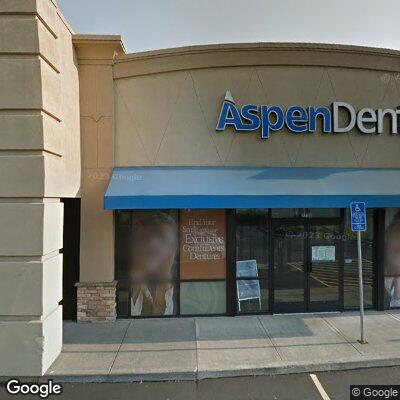 Thumbnail image of the front of a dentist office practice with the name Aspen Dental which is located in Beaverton, OR