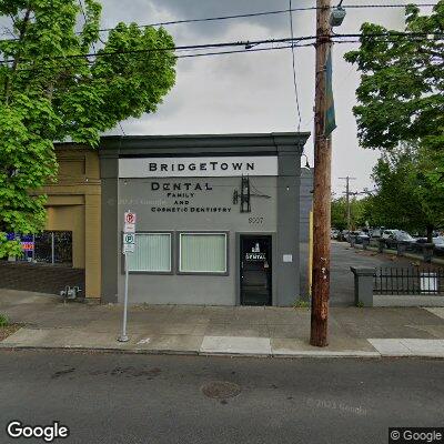 Thumbnail image of the front of a dentist office practice with the name Bridgetown Dental which is located in Portland, OR