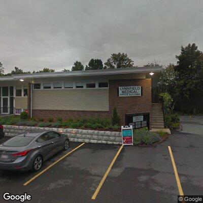 Thumbnail image of the front of a dentist office practice with the name North Shore Smiles which is located in Lynnfield, MA