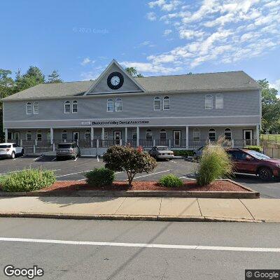 Thumbnail image of the front of a dentist office practice with the name Blackstone Valley Dental Associates which is located in Blackstone, MA