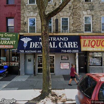 Thumbnail image of the front of a dentist office practice with the name Dental Care Nostrand which is located in Brooklyn, NY