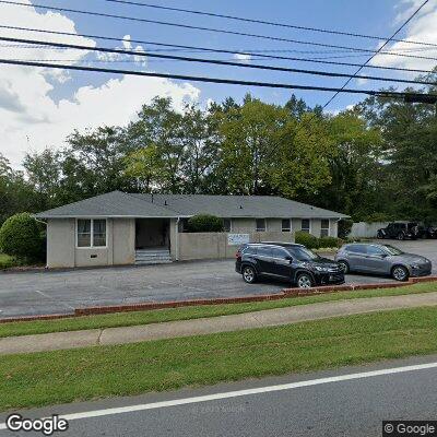 Thumbnail image of the front of a dentist office practice with the name Palmetto Family Dental which is located in Palmetto, GA