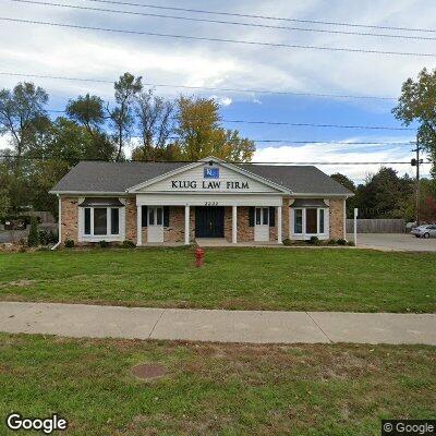 Thumbnail image of the front of a dentist office practice with the name Pediatric Dentistry of Michigan P which is located in Okemos, MI