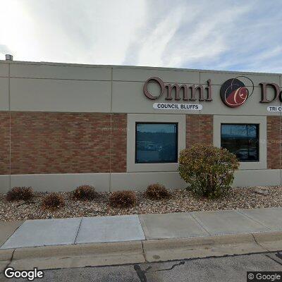 Thumbnail image of the front of a dentist office practice with the name Omni Dental which is located in Council Bluffs, IA