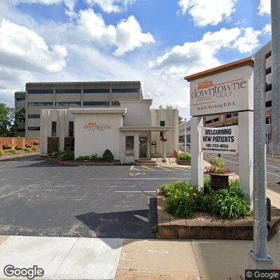 Thumbnail image of the front of a dentist office practice with the name Downtowne Dental Group which is located in Appleton, WI