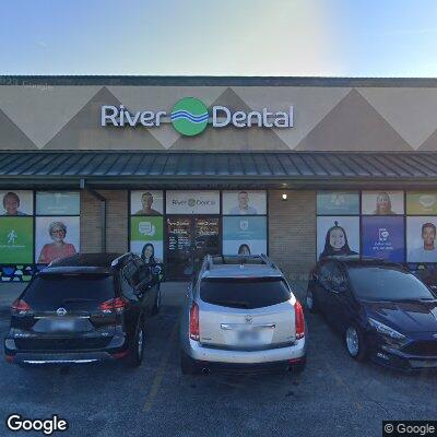 Thumbnail image of the front of a dentist office practice with the name River Dental which is located in Springdale, AR