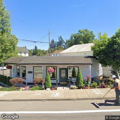 Thumbnail image of the front of a dentist office practice with the name Aurora Family Dentistry which is located in Aurora, OR