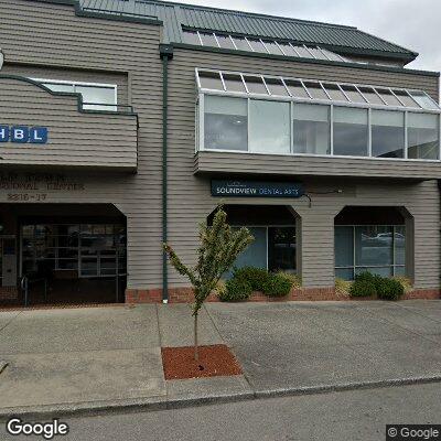 Thumbnail image of the front of a dentist office practice with the name Soundview Dental Arts which is located in Tacoma, WA