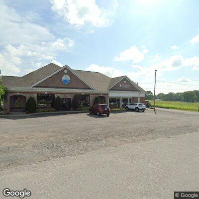 Thumbnail image of the front of a dentist office practice with the name Ewing Orthodontics which is located in Pleasant View, TN