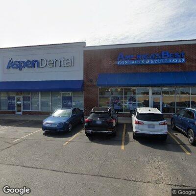 Thumbnail image of the front of a dentist office practice with the name Aspen Dental which is located in Jackson, MI