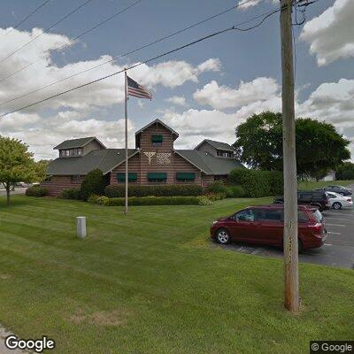 Thumbnail image of the front of a dentist office practice with the name Roscoe Family Dental Center which is located in Roscoe, IL