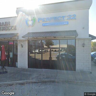 Thumbnail image of the front of a dentist office practice with the name Perfect 32 Family Dentistry which is located in Garland, TX