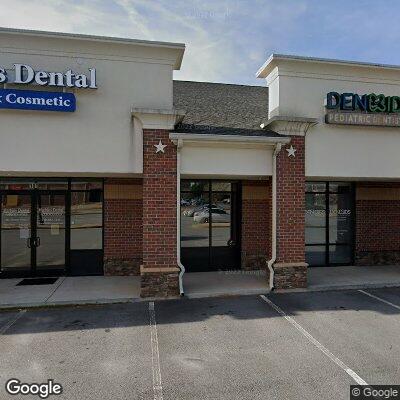 Thumbnail image of the front of a dentist office practice with the name Harbins Dental Associates which is located in Dacula, GA