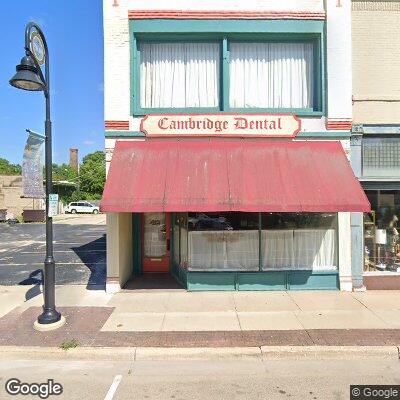 Thumbnail image of the front of a dentist office practice with the name Cambridge Dental, James Sweet DDS which is located in Rockford, IL