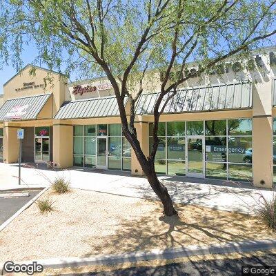 Thumbnail image of the front of a dentist office practice with the name Dental Care at Madera Vista which is located in Green Valley, AZ