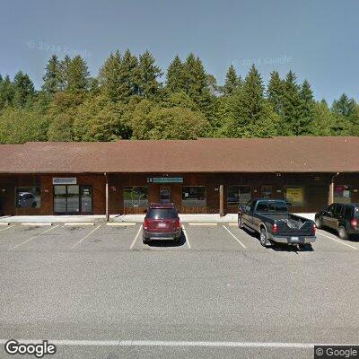 Thumbnail image of the front of a dentist office practice with the name Hood Canal Family Dental which is located in Hoodsport, WA