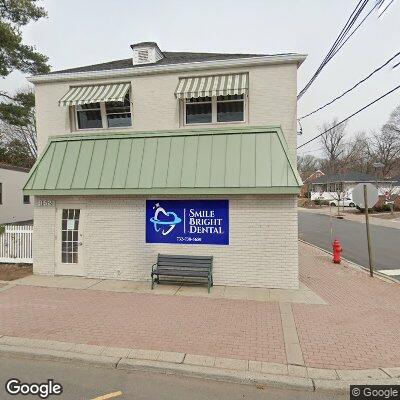 Thumbnail image of the front of a dentist office practice with the name Smile Bright Dental which is located in Edison, NJ