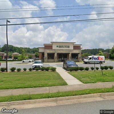 Thumbnail image of the front of a dentist office practice with the name Hickory Commons Dental Care which is located in Woodstock, GA