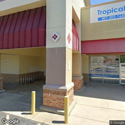 Thumbnail image of the front of a dentist office practice with the name Tropical Dental which is located in Orlando, FL