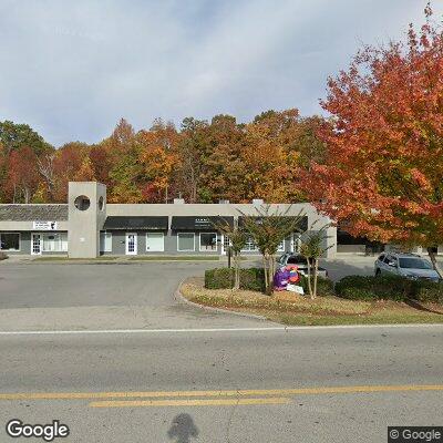 Thumbnail image of the front of a dentist office practice with the name Sawrie Orthodontics which is located in Signal Mountain, TN