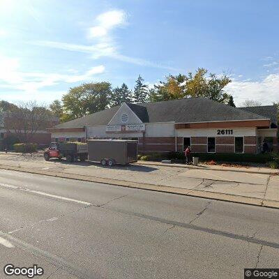 Thumbnail image of the front of a dentist office practice with the name Huntington Group which is located in Huntington Woods, MI