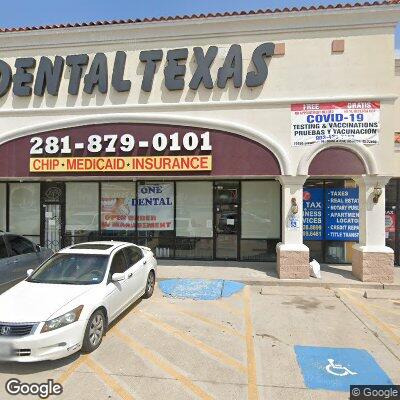 Thumbnail image of the front of a dentist office practice with the name Golden Smile Dentist which is located in Houston, TX