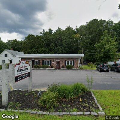 Thumbnail image of the front of a dentist office practice with the name Cumberland Dental Arts PA which is located in Cumberland Center, ME