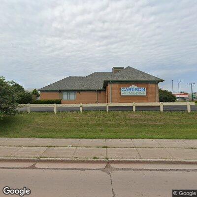 Thumbnail image of the front of a dentist office practice with the name Carlson Orthodontics which is located in Superior, WI