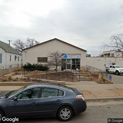 Thumbnail image of the front of a dentist office practice with the name Community Dental Care which is located in Saint Paul, MN