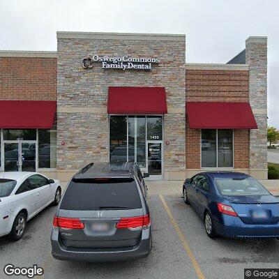 Thumbnail image of the front of a dentist office practice with the name Oswego Commons Family Dental which is located in Oswego, IL