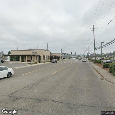 Thumbnail image of the front of a dentist office practice with the name Apple Dental which is located in North Bend, OR